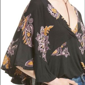 Free people Maui wowie top black